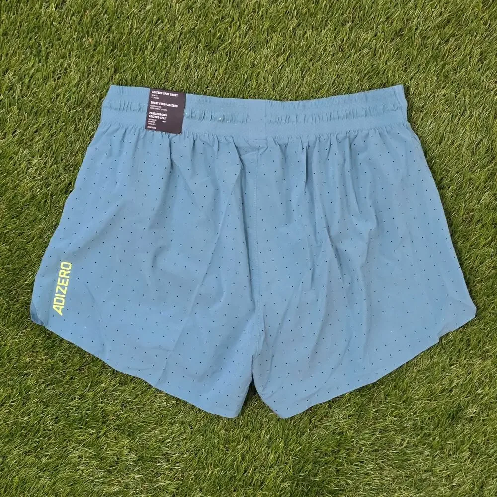 Adidas Adizero Men's Size Medium Slim Fit 2” Split Running Shorts JV7153 Teal
